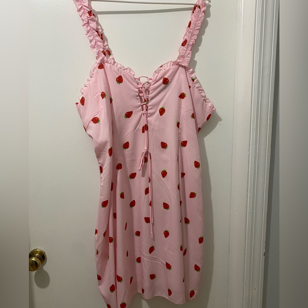 SHEIN Strawberry Dress 3xl